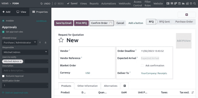 Odoo open-source platform