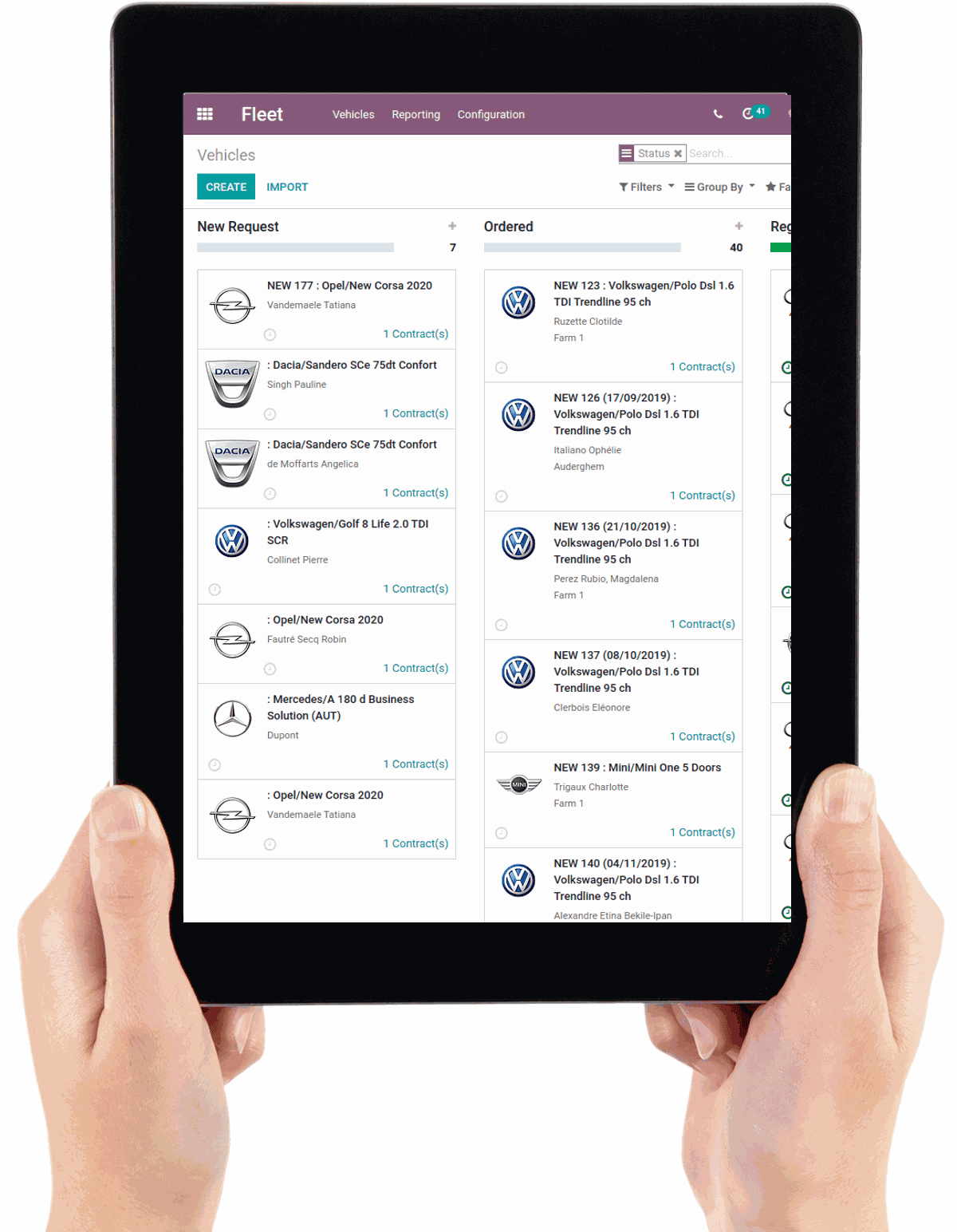 Fleet management interface