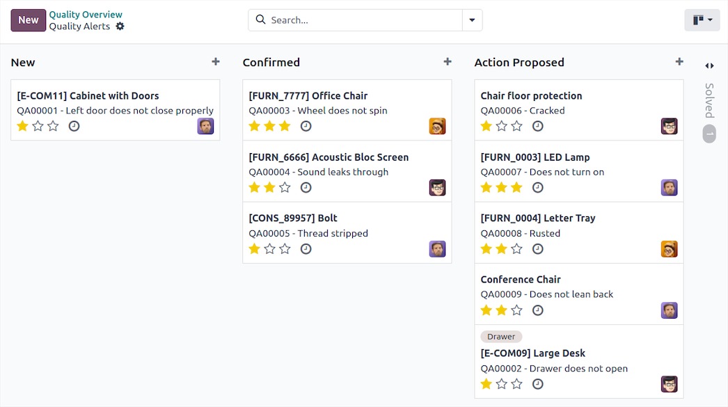 Odoo Manufacturing Sigma 6 level Sigma 6 Feature Odoo Manufacturing